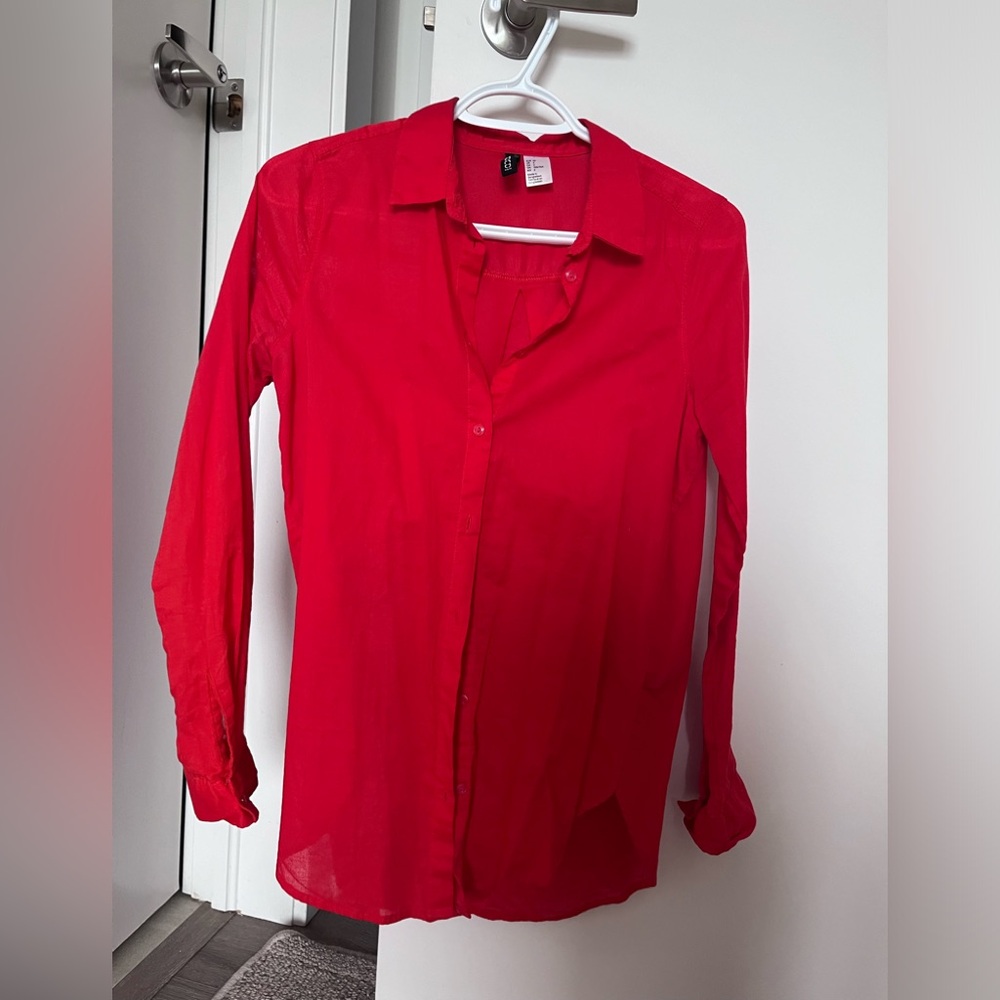 H&M 100% Cotton Button-Up Women's Top